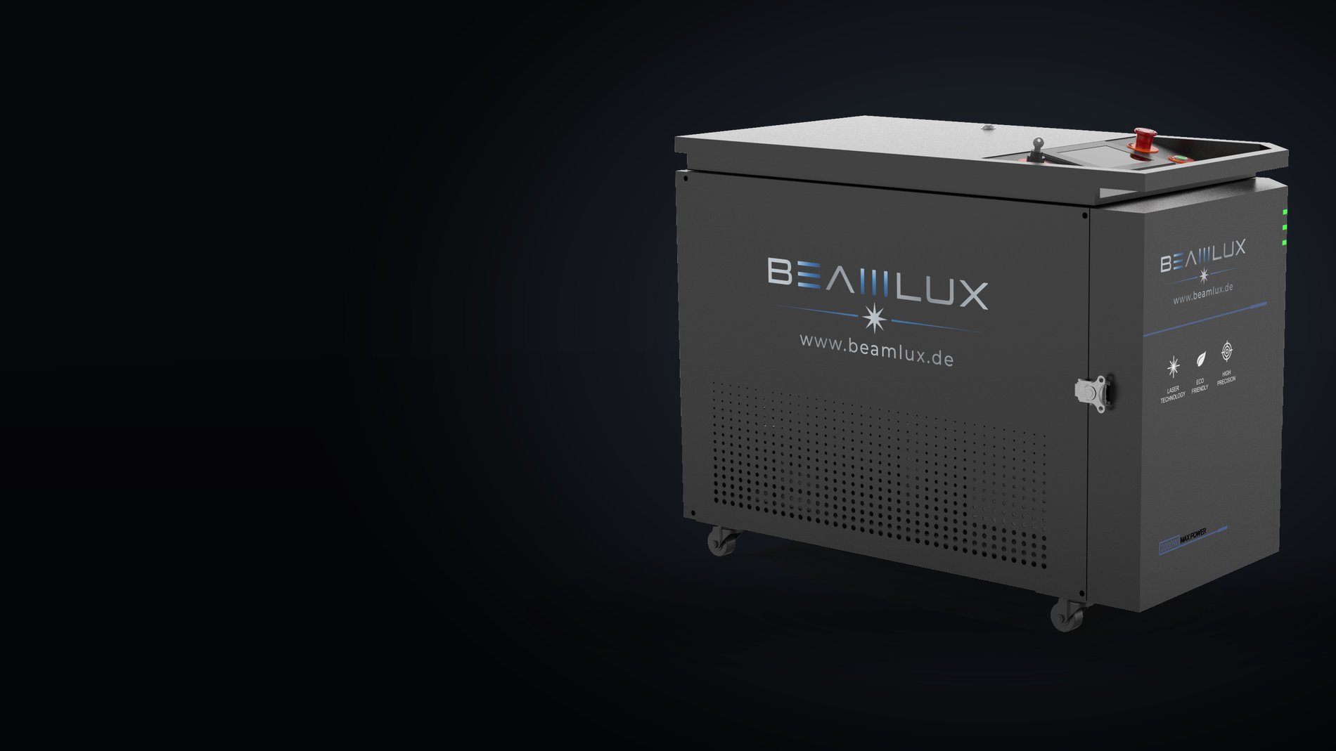 Beamlux BL CW 2000, wheeled laser cleaning machine with a 2,000 W continuous wave laser