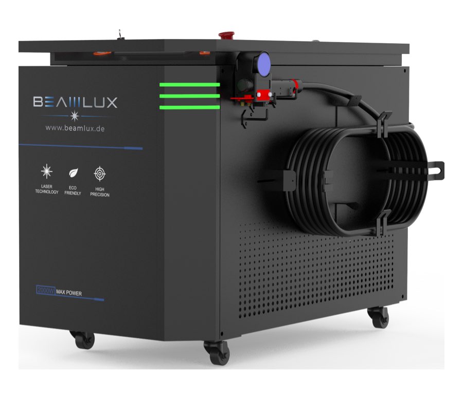 Beamlux BL CW 2000 Laserreinigungsmaschine, Seitenansicht
